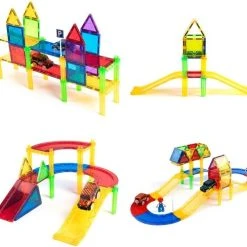 Fyse Magnetisch Speelgoed - Voordeelset 82 Stuks - Magnetische Bouwstenen - Veilig Voor Kinderen - Magna Tiles - Magnetisch Speelgoed - Stimuleer Creativiteit - Bouwset Met Magnetische Blokken -Goedkope Blokken Winkel 550x488 1