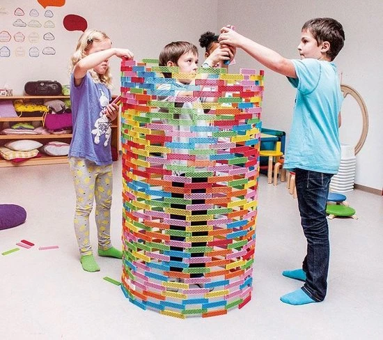 Maxomorra Bioblo Big Box - 340 Eco Bouwblokken 10 Maxomorra Bioblo Big Box - 340 Eco Bouwblokken - Afbeelding 8