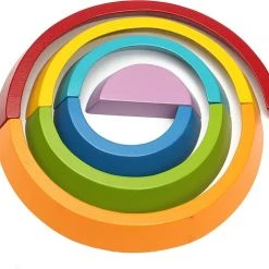 GARPROVM Houten Blokken - Houten Boogbouwstenen - Blokkenset - Stapeltoren - Regenboog - Montessori Speelgoed - STEM - Educatief Speelgoed Voor Peuters, Kinderen, Baby's, Jongens, Meisjes -Goedkope Blokken Winkel 550x489 5