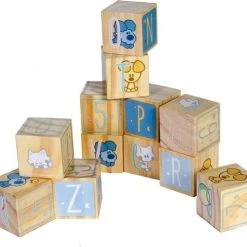 Rubo Toys Woezel En Pip Baby Houten Blokken