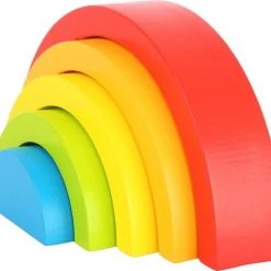 Small Foot Company Small Foot - Wooden Building Blocks Rainbow
