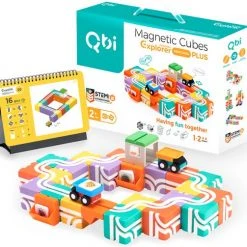 QBI Blokkenset Magnetic Cubes Collection Explorer Preschool Plus 37delig