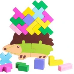 Merkloos Twee In Een Houten Tetris - Duurzaam - Opstapelen - Klassiek - Kleurrijk - Educatief - Puzzel - Duurzaam - Opstapelen - Blokken En Vormen - Stapelen - Stapelgeveltjes - Verschillende Kleuren - Kleurherkenning - Tellen En Leren - Mijn Eerste Spel -Goedkope Blokken Winkel 550x504 2