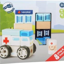 Merkloos Houten Bouwset Met Geluid - Ambulance, Broeder + Ziekenhuis - Speelgoed Vanaf 2 Jaar 11 Merkloos Houten Bouwset Met Geluid - Ambulance, Broeder + Ziekenhuis - Speelgoed Vanaf 2 Jaar -Goedkope Blokken Winkel 550x505 1