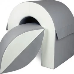 Viking Choice Schuimblokken Speelgoed - Met Brug - 65 Cm Hoog - Grijs