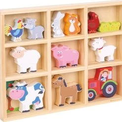 New Classic Toys Boerderij Dieren In Houten Box -Goedkope Blokken Winkel 550x508