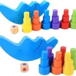 ZaciaToys Houten Balans Spel - Blokken - Maan - Educatief Speelgoed - Evenwichtsspel - Motoriek - Concentratie -Goedkope Blokken Winkel 550x509 3