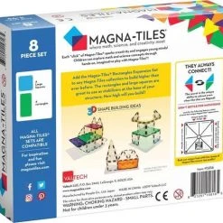 Valtech Magna Tiles - 8 Stuks Uitbreidingsset Clear Colors Rectangles - Constructiespeelgoed -Goedkope Blokken Winkel 550x510