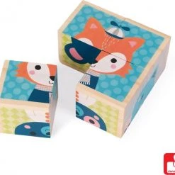 Janod Blokken - Bosdieren -Goedkope Blokken Winkel 550x511 10