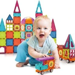 Joymaxx Magnetische Tegels – Bouwspeelgoed – Technisch STEM-Speelgoed 71 Stuks - Vanaf 3 Jaar -Goedkope Blokken Winkel 550x511 4