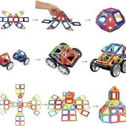 Fyse Magnetische Bouwstenen Set Voor Kinderen 78 Stuks, Magnetische Tegels Constructie STEM Magneten Speelgoed Kinderen -Goedkope Blokken Winkel 550x511 8