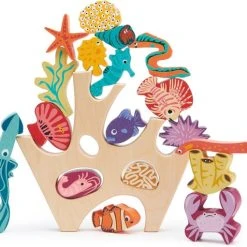 Tenderleaftoys Tender Leaf Toys Stapeltoren Koraalrif 27 X 25 Cm Hout 19-delig -Goedkope Blokken Winkel 550x511 9