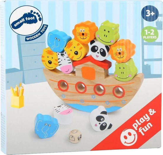 Merkloos Houten Balansspel - De Dieren In De Ark - Speelgoed Vanaf 3 Jaar 5 Merkloos Houten Balansspel - De Dieren In De Ark - Speelgoed Vanaf 3 Jaar - Afbeelding 3