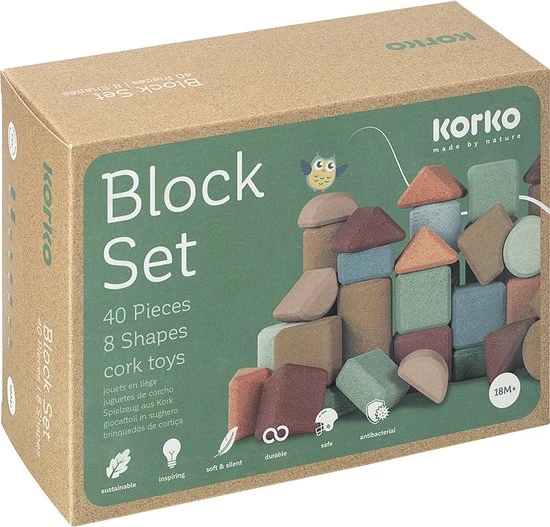Korko - Tall Architects – 40 Bouwblokken - Kurk 3 Korko - Tall Architects – 40 Bouwblokken - Kurk