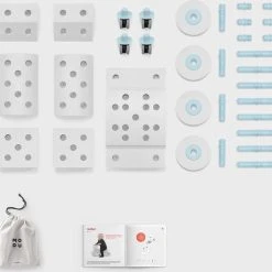 Modu Dreamer Kit - Zachte Blokken- 33 Onderdelen- Speelgoed 1 -2-3 Jaar -Mega Blocks Grijs -Blauw -Goedkope Blokken Winkel 550x528 2