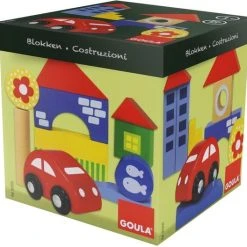 Goula Houten Blokken Met Auto - 26 Stuks -Goedkope Blokken Winkel 550x528 6