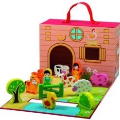 Merkloos Speelkoffer Simply For Kids Boerderij Met Dieren