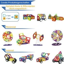 Condis - Magnetische Bouwstenen - Leerzame Bouwblokken Met Magneet Voor Kinderen -Goedkope Blokken Winkel 550x532