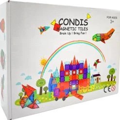 Fyse Magnetische Bouwstenen 101stuks, Magnetische Bouwblokken Magneet Speelgoed Magnetisch Speelgoed Tegels Tiles Magneten Blokken Bouwen Bouwset Cadeau Voor Kinderen Jongen Meisje 3 4 5 6 7 Jaar -Goedkope Blokken Winkel 550x532 3