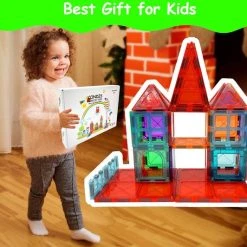 Fyse Magnetische Bouwtegels Voor Kinderen 60 Stuks, Magnetische Blokkenset Constructie STEM-magneten Speelgoed Voor Kinderen -Goedkope Blokken Winkel 550x532 5