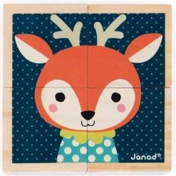 Janod Blokken - Bosdieren -Goedkope Blokken Winkel 550x533 5