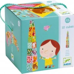 Djeco Stapeltoren | 10 Blokken Met Dieren | Speelgoed -Goedkope Blokken Winkel 550x536 3