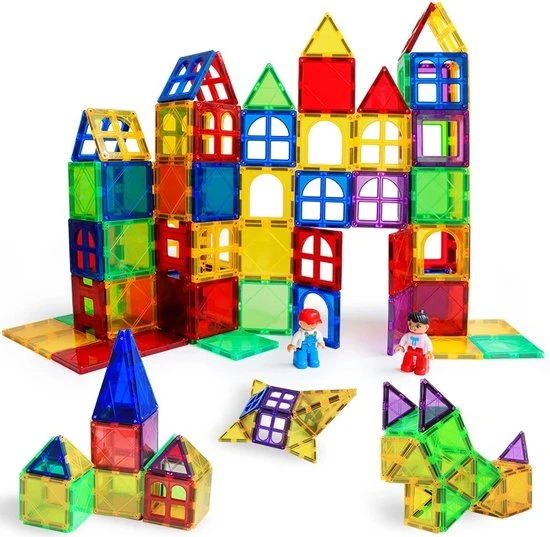Fyse Magnetisch Speelgoed - Voordeelset 100 Stuks - Magnetische Bouwstenen - Veilig Voor Kinderen - Magna Tiles - Magnetisch Speelgoed - Stimuleer Creativiteit - Bouwset Met Magnetische Blokken 3 Fyse Magnetisch Speelgoed - Voordeelset 100 Stuks - Magnetische Bouwstenen - Veilig Voor Kinderen - Magna Tiles - Magnetisch Speelgoed - Stimuleer Creativiteit - Bouwset Met Magnetische Blokken