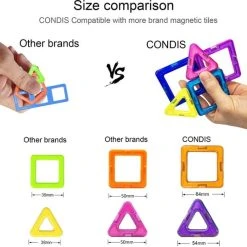 Fyse Magnetische Bouwstenen Set Voor Kinderen 78 Stuks, Magnetische Tegels Constructie STEM Magneten Speelgoed Kinderen -Goedkope Blokken Winkel 550x538 6