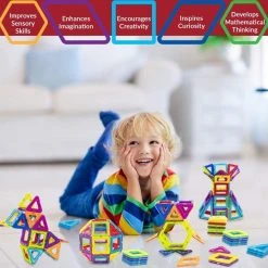 Limmys Magnetische Bouwblokken - Bouw Speelgoed Voor Jongens En Meisjes - STEM Educatief Speelgoed Is Een Perfect Cadeau - Inclusief 42 Stukken En Een Ideeënboek - Een Gratis Fluwelen Opbergtasje -Goedkope Blokken Winkel 550x538 8