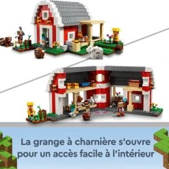 LEGO Minecraft 21187 De Rode Schuur -Goedkope Blokken Winkel 550x539 1