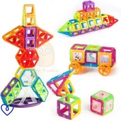 Magnificos - Magnetische Tegels - Montessori Speelgoed - Magnetische Bouwblokken - Magnetic Tiles - 112 Stuks -Goedkope Blokken Winkel 550x539 3