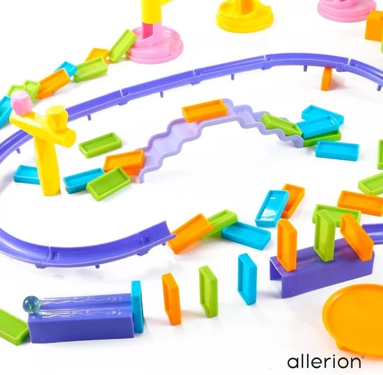 Allerion® Allerion Domino Set XL – Domino Stenen Spel Voor Kinderen – Met Knikkerbaan – 308-delig – Veel Attributen 6 Allerion® Allerion Domino Set XL – Domino Stenen Spel Voor Kinderen – Met Knikkerbaan – 308-delig – Veel Attributen - Afbeelding 4