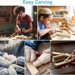 Selwo 12 Stuks Houtsnijhout, Natuurlijk Lindehout, Onbewerkt, Balsahout Om Te Snijden, Houten Blokken, Onbehandeld, Snijblok, Basswood, Snijblokken Voor Kinderen En Volwassenen, Doe-het-zelf Snijwerk (10 X 2,5 X 2,5 Cm) -Goedkope Blokken Winkel 550x539 5
