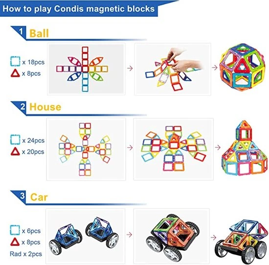 Fyse Magnetische Bouwstenen 62Pcs Magnetische Bouwblokken Magneet Speelgoed Magnetisch Speelgoed Constructie Magneten Blokken Bouwen Bouwset Blocks Cadeau Voor Kinderen 6 Fyse Magnetische Bouwstenen 62Pcs Magnetische Bouwblokken Magneet Speelgoed Magnetisch Speelgoed Constructie Magneten Blokken Bouwen Bouwset Blocks Cadeau Voor Kinderen - Afbeelding 4