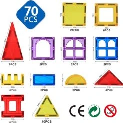 Fyse Magnetisch Speelgoed - Voordeelset 70 Stuks - Magnetische Bouwstenen - Veilig Voor Kinderen - Magna Tiles - Magnetisch Speelgoed - Stimuleer Creativiteit - Bouwset Met Magnetische Blokken 10 Fyse Magnetisch Speelgoed - Voordeelset 70 Stuks - Magnetische Bouwstenen - Veilig Voor Kinderen - Magna Tiles - Magnetisch Speelgoed - Stimuleer Creativiteit - Bouwset Met Magnetische Blokken -Goedkope Blokken Winkel 550x540 5