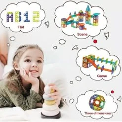 STEM Nieuwe Licht Magnetische Blokken-75 Stuk-3D Magnetisch Speelgoed- Magnetische Bouwset Met Verlichting-Light Magnetic Blocks -Goedkope Blokken Winkel 550x542 3