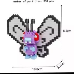 Pokemon Lego, Butterfree Microbrick, Lego Blokken, Pokemon Speelgoed, Pokemon Bouwset, Pokemon Blocks, Mega Construx, Schoencadeautjes Sint