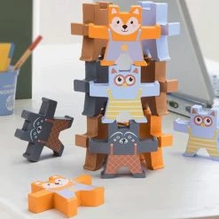 Kabi | Creatieve Houten Stapelbare Beren Voor Kinderen | Multikleur | 12 Beren | Educatief Speelgoed | Stapelen | Houten Bouwblokken Voor Kinderen | Leerzaam | Speelgoed -Goedkope Blokken Winkel 550x547 17