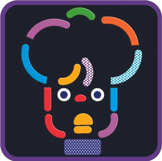 Djeco Magneetkoffer Tangram Geobonhomme 4 Djeco Magneetkoffer Tangram Geobonhomme - Afbeelding 2