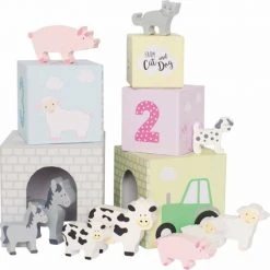 Jabadabado Speelgoed Jabadabado - Stapeltoren Boerderijdieren