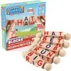 Creative Kids - Houten Leesblokken - Set Van 5 Draaiende Alfabetblokken - Easy-Grip Handvatten - Kleuterschool & Voorschoolse Leeractiviteiten - Letter Werk - Houten Montessori Speelgoed Geschenken Voor Kinderen & Peuters