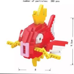 Pokemon Lego, Magikarp Microbrick, Lego Blokken, Pokemon Speelgoed, Pokemon Bouwset, Pokemon Blocks, Mega Construx, Schoencadeautjes