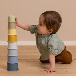 Little Dutch Stapelbekers 8-delig Blauw -Goedkope Blokken Winkel 550x550 105