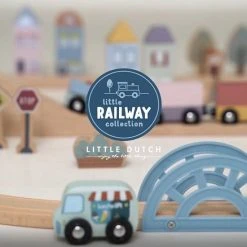 Little Dutch Treinbaanuitbreiding - Blokkenset Stad -Goedkope Blokken Winkel 550x550 110