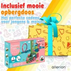 Allerion® Allerion Domino Set Trein – Domino Stenen Spel Voor Kinderen – 120 Dominostenen En 11 Attributen – STEM Speelgoed -Goedkope Blokken Winkel 550x550 118