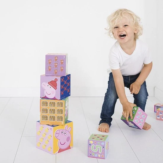 Bambolino Toys - Peppa Pig Stapelkubus - Stapelvormen 7 Bambolino Toys - Peppa Pig Stapelkubus - Stapelvormen - Afbeelding 5