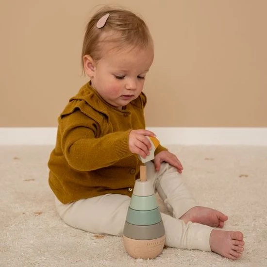 Little Dutch Houten Ringpiramide Gans 6 Little Dutch Houten Ringpiramide Gans - Afbeelding 4