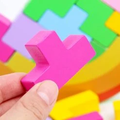 Montessori Tetris Balanceer Puzzel Groot 18cm - Educatief Speelgoed Voor Balans - Tangram Tetris Stapelspeelgoed - Motoriek En Cognitief Spel - Stapel Speelgoed Blokken - WoodyDoody -Goedkope Blokken Winkel 550x550 162