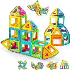 Fyse Magnetische Bouwstenen 62Pcs Magnetische Bouwblokken Magneet Speelgoed Magnetisch Speelgoed Constructie Magneten Blokken Bouwen Bouwset Blocks Cadeau Voor Kinderen