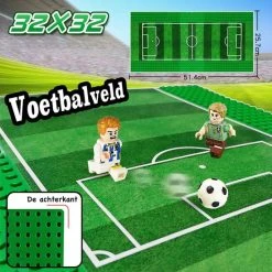 Proline Voetbalveld Gemaakt Voor LEGO Stenen - 32 X 32 Noppen - Set Van 2 Platen - Lego Marvel - Lego City